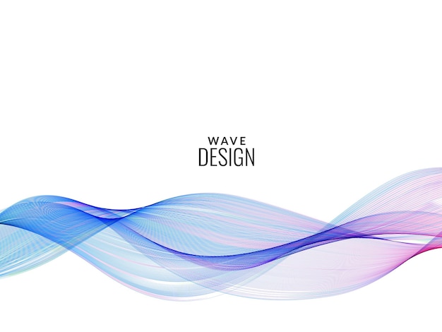 Vetor vetor de fundo de design de onda de fluxo colorido abstrato