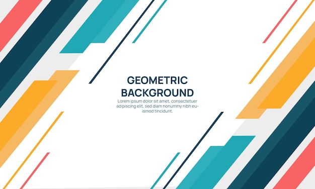 vetor de fundo geométrico gradiente plano