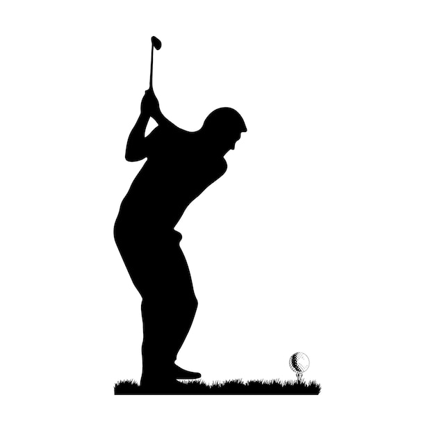 Vetor vetor de golfe, coleção de elementos de golfe vintage vetor