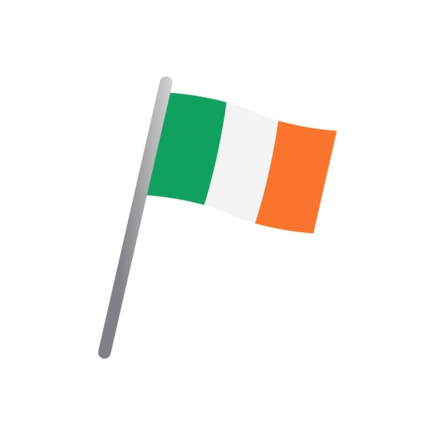 Vetor de ícone da bandeira da irlanda