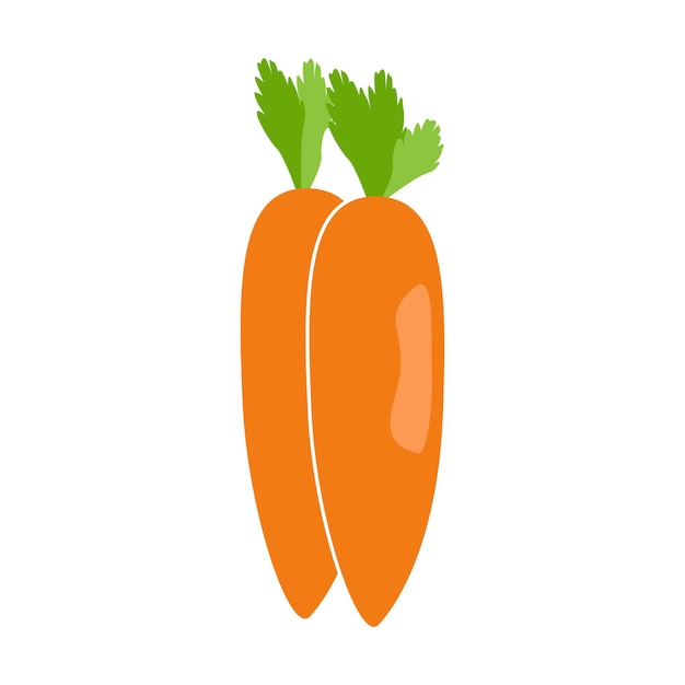 Vetor de ícone de cenoura
