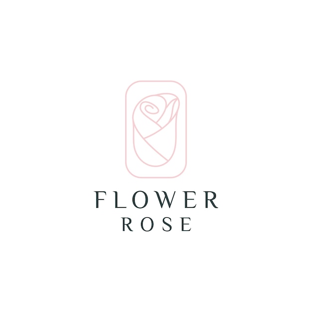 Vetor de ícone de design de logotipo de flor