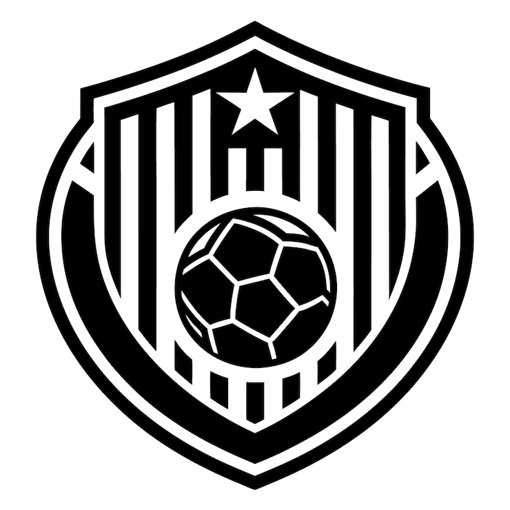 Vetor vetor de ícone de escudo de bola de futebol