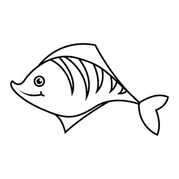 Vetor vetor de ícone de peixe