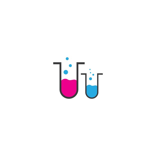 Vetor de ícone do logotipo do laboratório