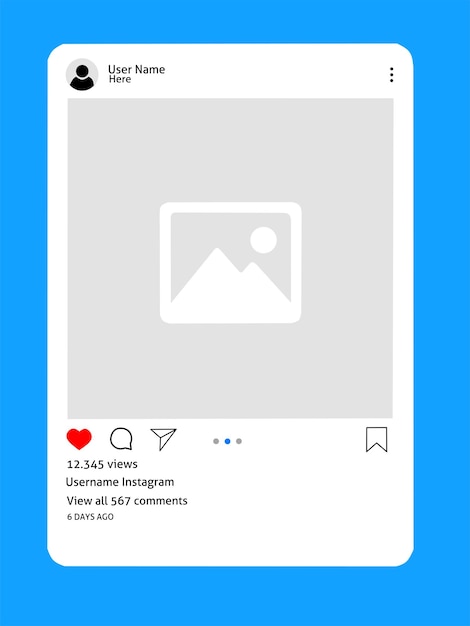 Vetor de ilustração de banner de modelo de postagem de status de mídia social