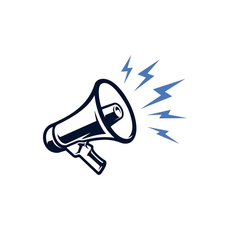Vetor de ilustração de megafone