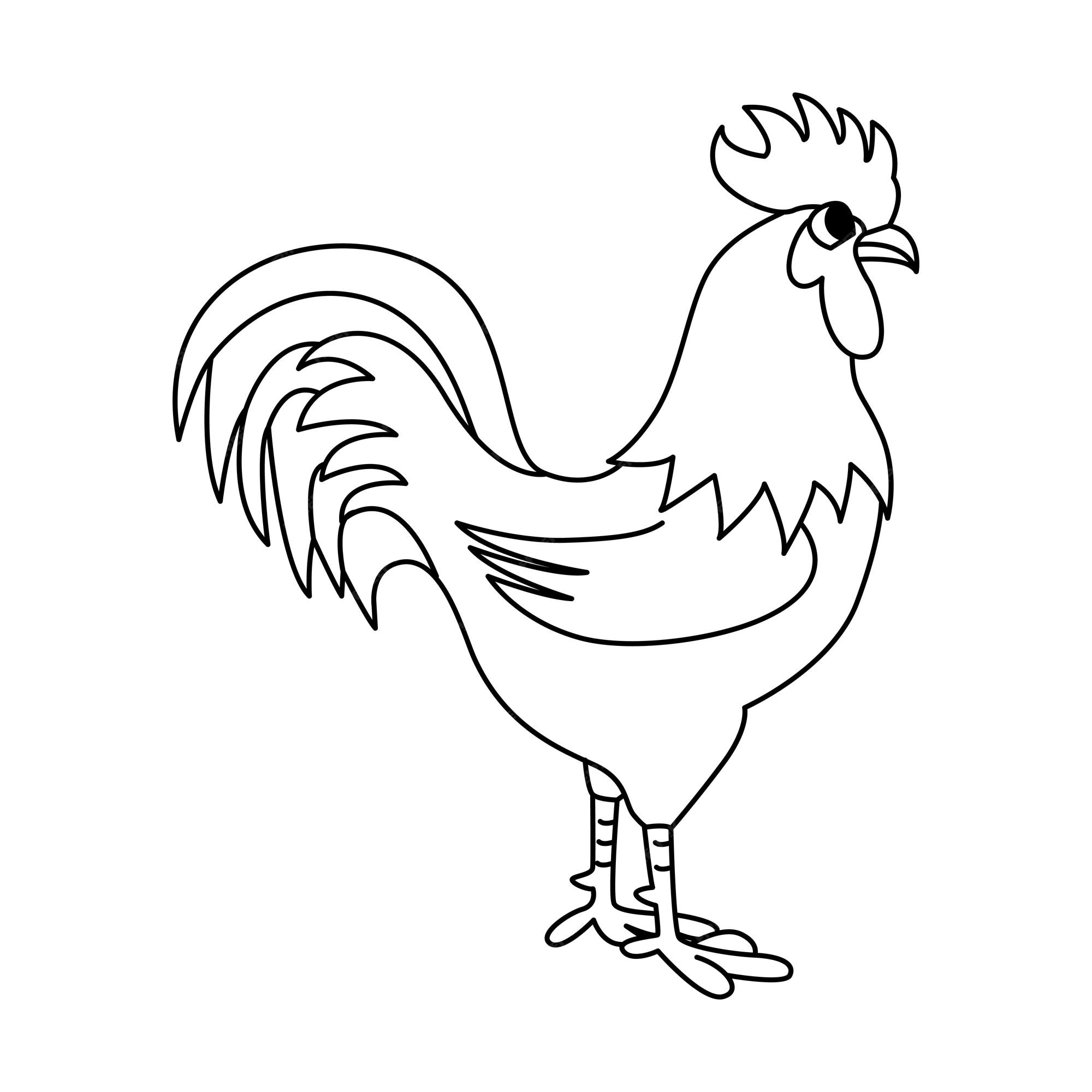 Desenho De Página Do Livro Para Colorir Com Um Animal Fazenda Animado  Galinha Ou Vetor PNG , Desenho De Galinha, Desenho De Carro, Desenho De  Desenho Animado Imagem PNG e Vetor Para