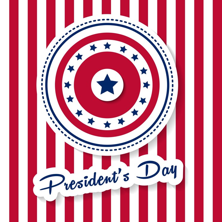 Vetor vetor de ilustração de plano de fundo do dia dos presidentes