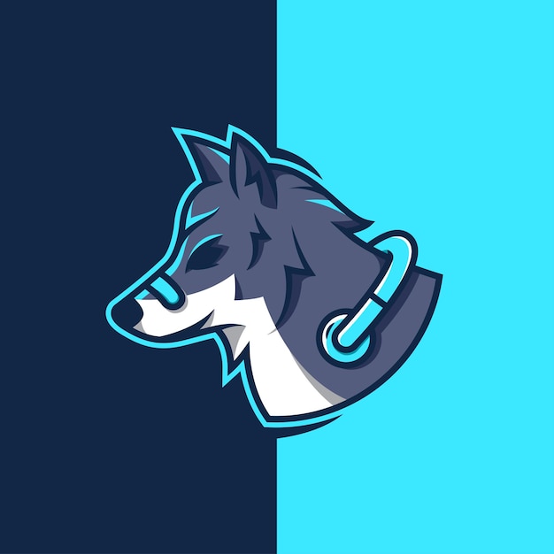 Vetor de jogos premium de design de logotipo de e-sports