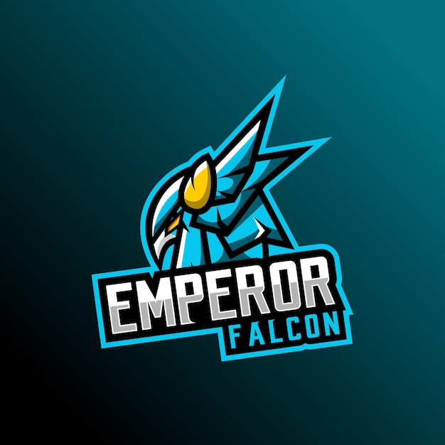 Vetor de jogos premium de design de logotipo de e-sports