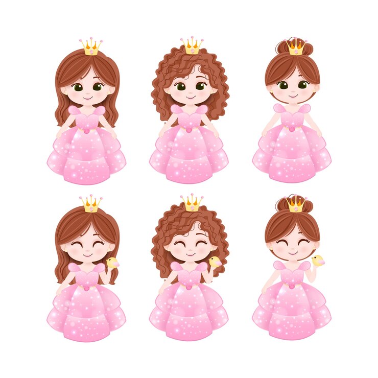 Vetor vetor de linda princesinha