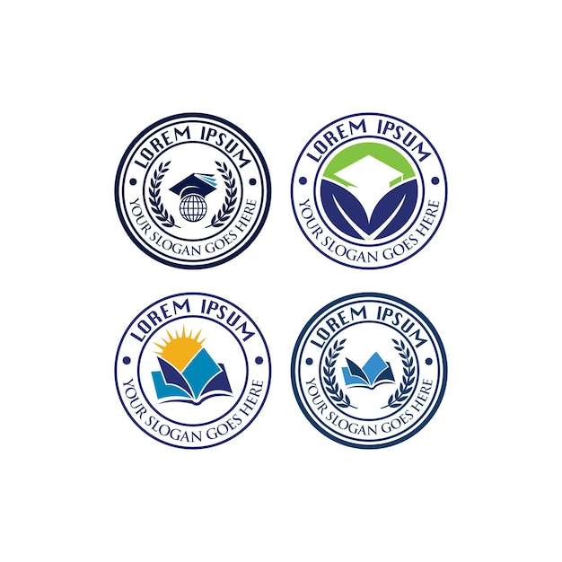 Vetor vetor de logotipo da universidade de logotipo de educação