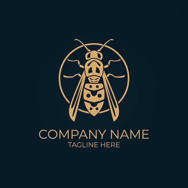 Vetor de logotipo de abelha