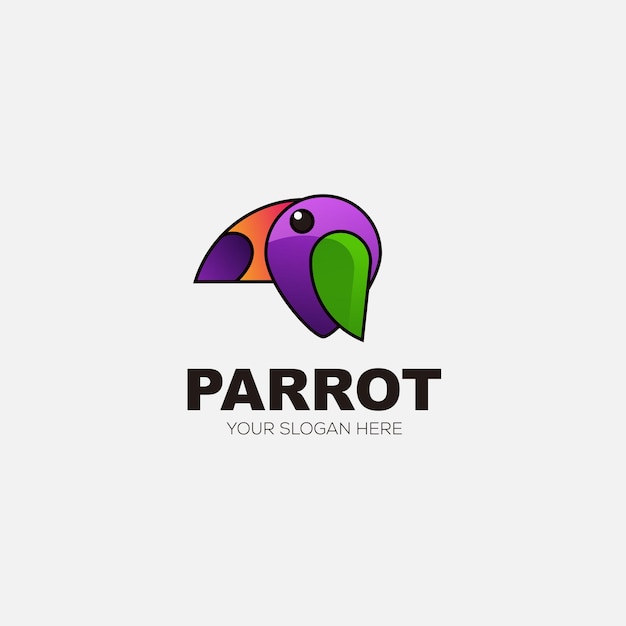 Vetor de logotipo de design de golfinho de cor gradiente