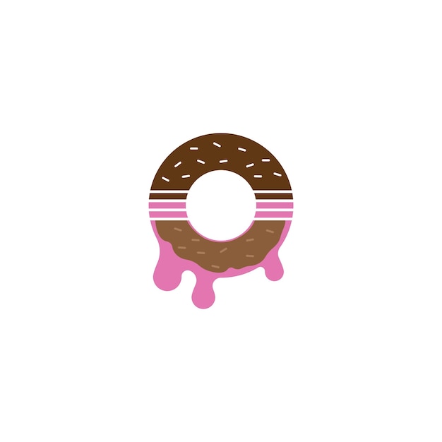 Vetor de logotipo de donuts