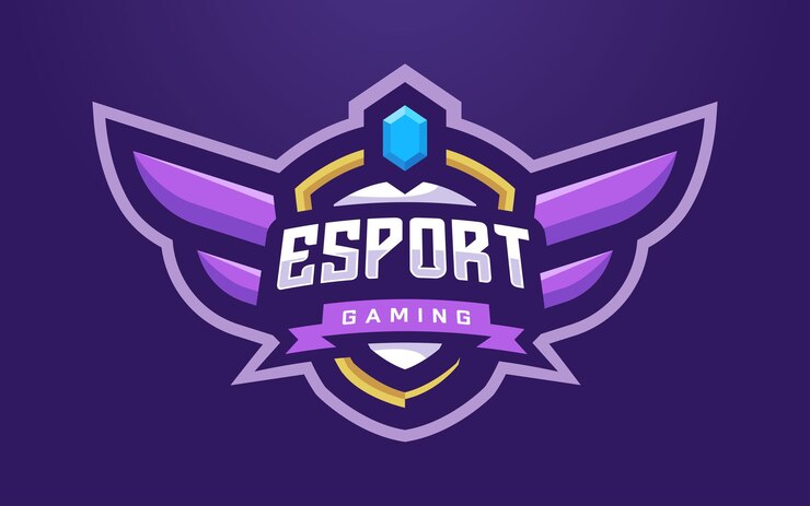 Vetor vetor de logotipo de emblema de torneio de e-sports isolado moderno e criativo para liga de jogos ou equipe esportiva