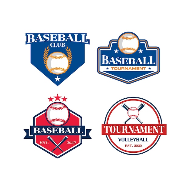 vetor de logotipo de esporte de logotipo de beisebol