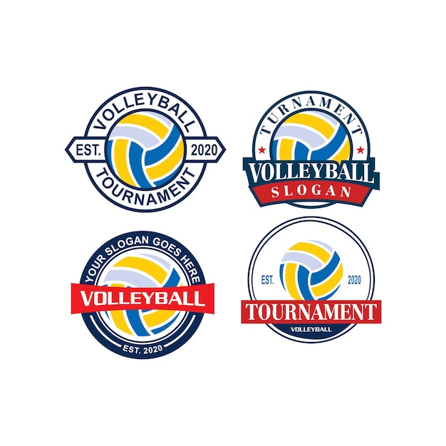 Vetor vetor de logotipo de esporte de logotipo de vôlei