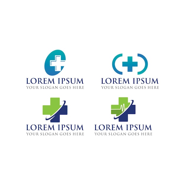 Vetor de logotipo de farmácia de logotipo médico