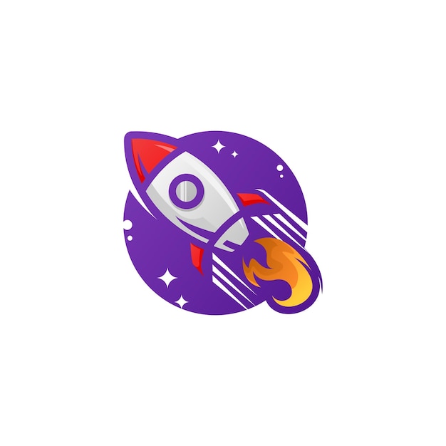 Vetor de logotipo de foguete