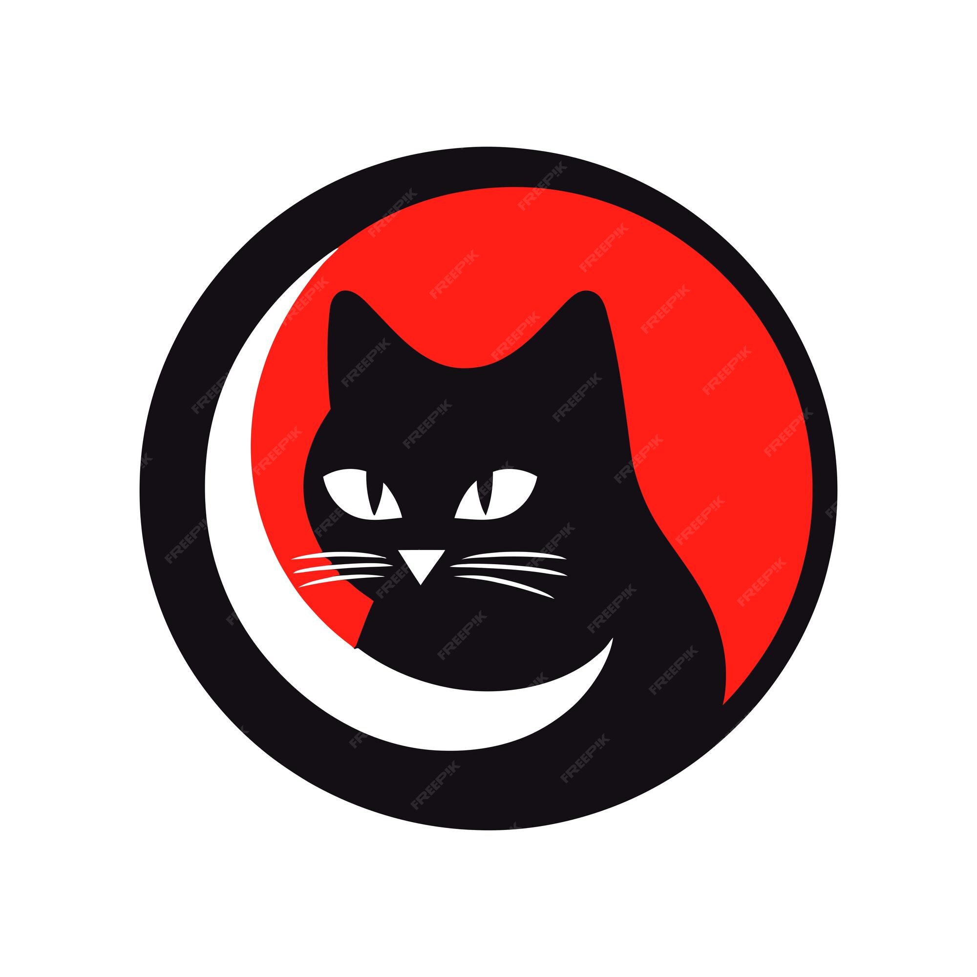 o logotipo do gato preto é adequado para logotipos de lojas de comida de  gato, jogos, aplicativos e outros 12897516 Vetor no Vecteezy