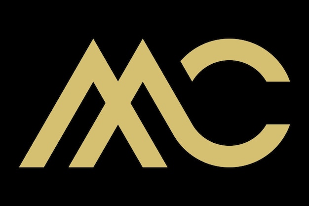 Vetor de logotipo de luxo mc