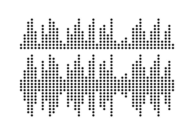 Vetor vetor de logotipo de onda sonora
