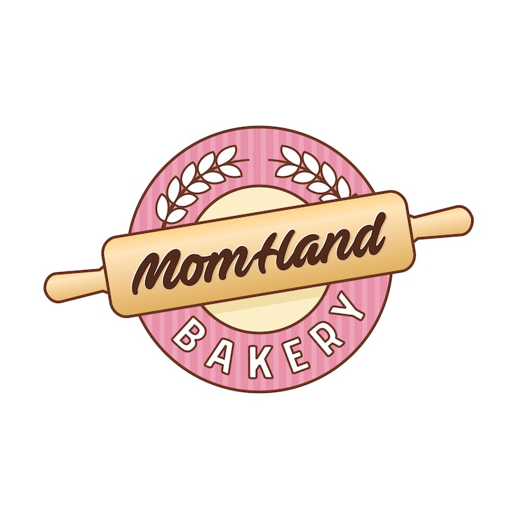 Vetor de logotipo de pastelaria de padaria feito à mão