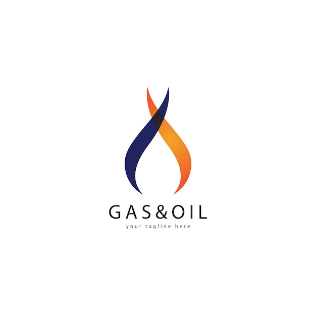 Vetor de logotipo de petróleo e gás