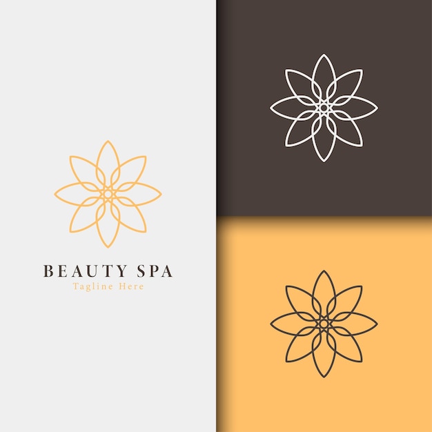 Vetor de logotipo de spa e beleza