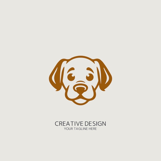 Vetor de logotipo do cão