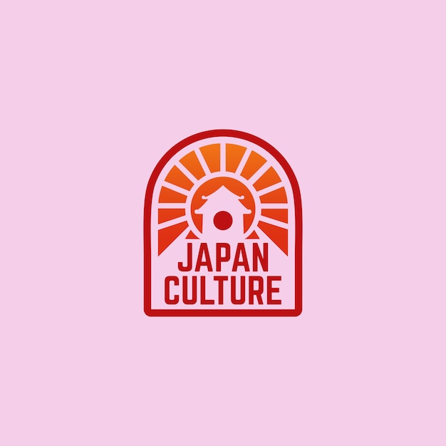 Vetor de logotipo moderno da cultura do japão