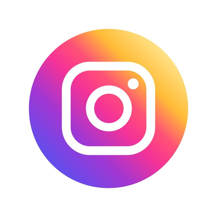 Vetor vetor de logotipo redondo do instagram