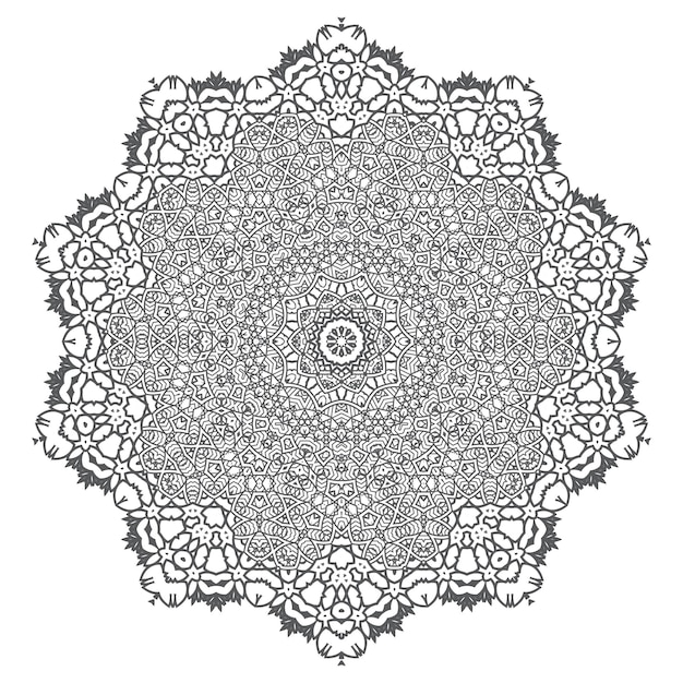 Vetor de mandala para um belo design