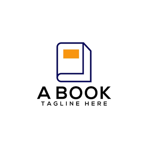 Vetor de modelo de design de logotipo de livro