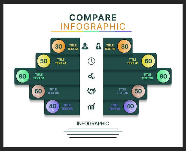 Vetor de modelo de infográfico