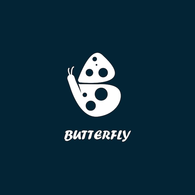 Vetor de modelo de logotipo de borboleta