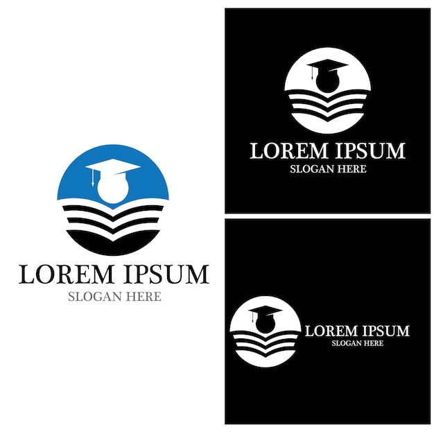 Vetor de modelo de logotipo de educação