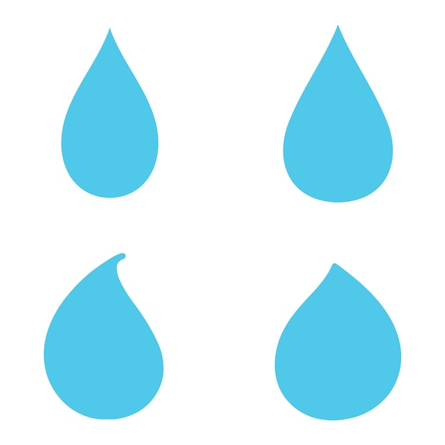 Vetor de modelo de logotipo de gota de água