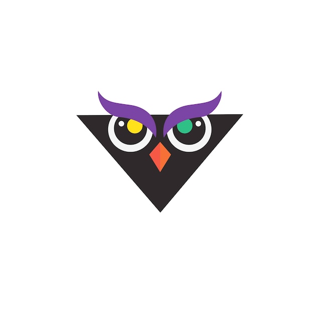Vetor de modelo de logotipo de pássaro coruja para branding de negócios