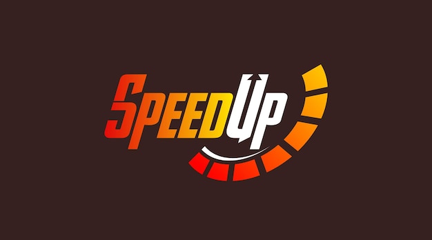 Vetor de modelo de logotipo de velocidade. logo, conceito de velocidade