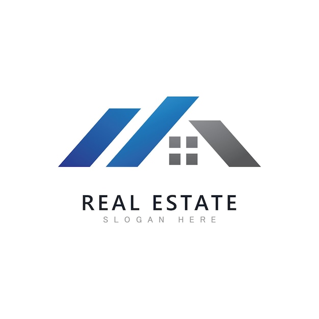 Vetor de modelo de logotipo imobiliárioícone abstrato de casa