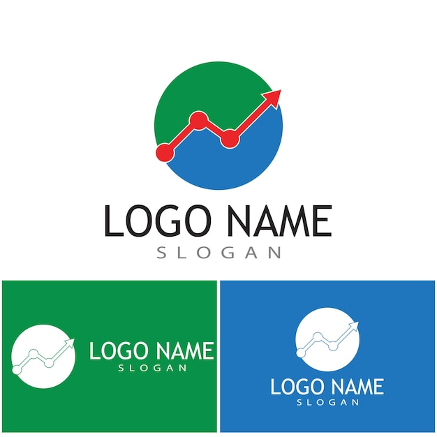 Vetor de modelo de logotipo profissional de finanças empresariais