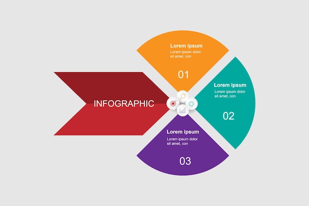 Vetor de modelo infográfico