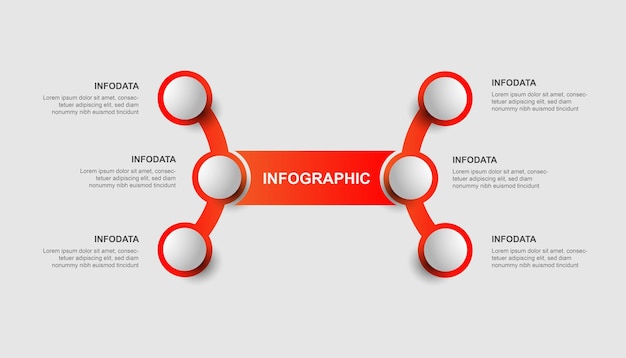 Vetor de modelo infográfico