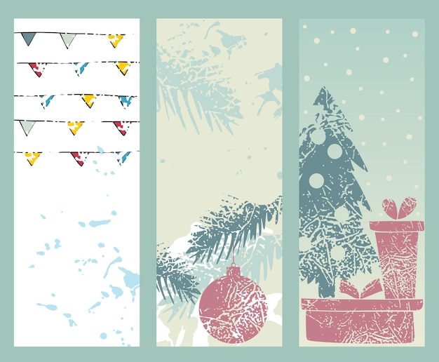 Vetor de natal banners