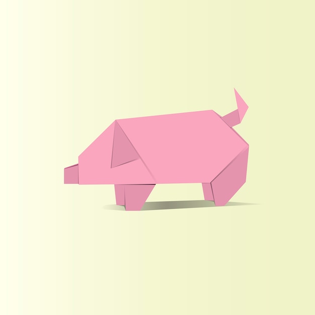 Vetor de origami animal