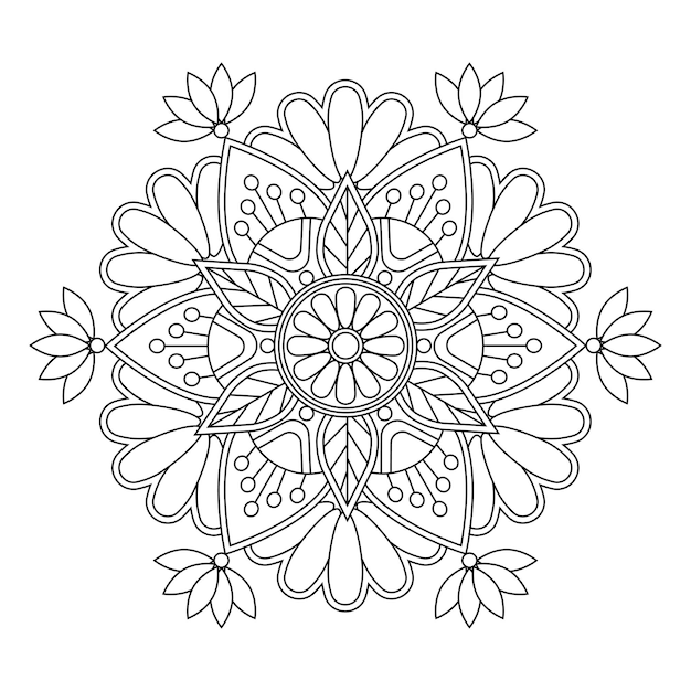 Vetor de ornamento de mandala