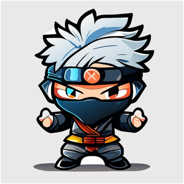 Ninjas Desenho Animado Personagem - Gráfico vetorial grátis no